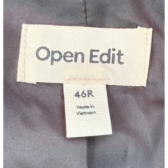 Open Edit Black Suit Jacket Size 46R NWOT - Picture 6 of 7